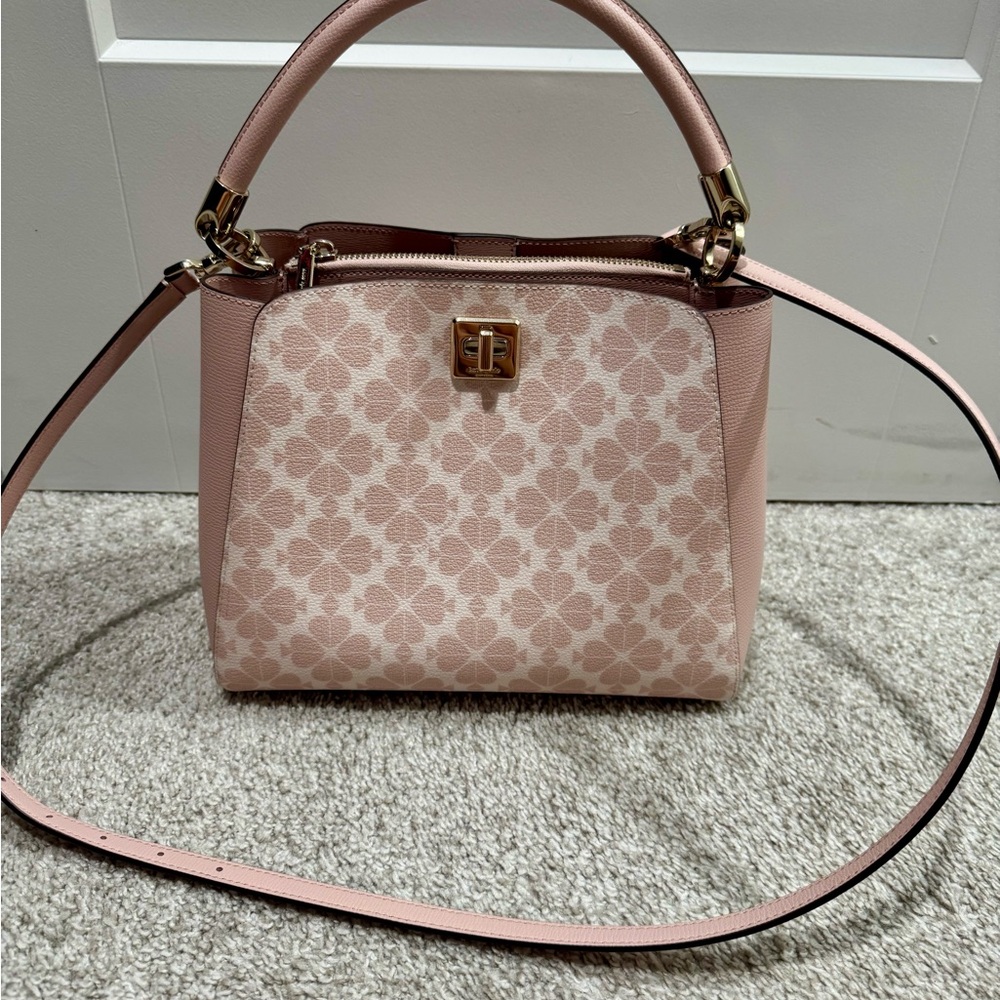 Spade Flower Pvc Medium Top Handle Satchel